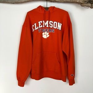 Clemson Tigers Hoodie. Champion. Large.